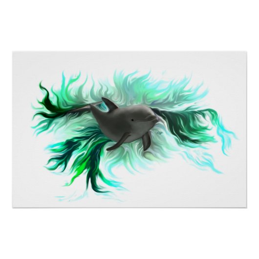 Poster Dolphin Baby (Voorkant)