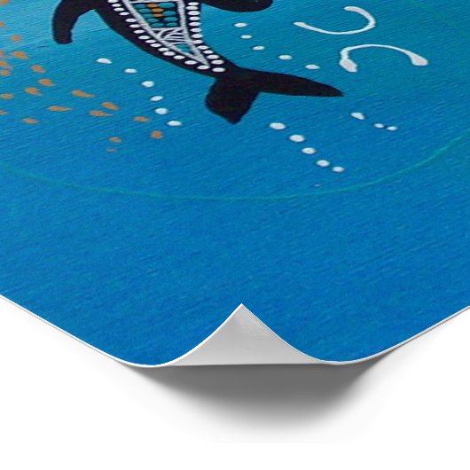 Poster Dolphin & Calf van Mundara (Hoek)