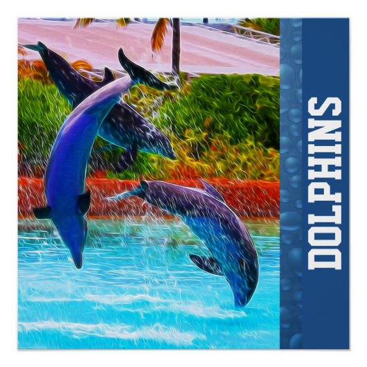 Poster Dolphin Trio (Voorkant)