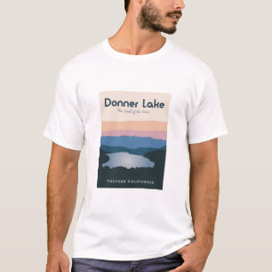 Poster Donner Lake Vintage Travel T-shirt