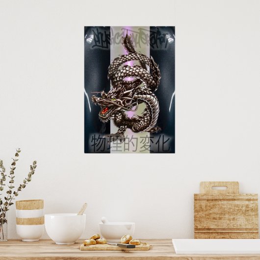 Poster draak (Keuken)