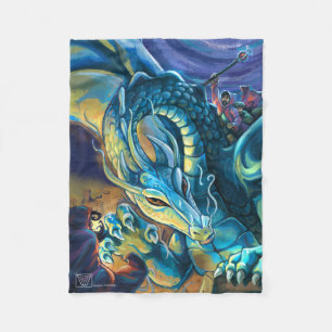 Poster Dragon Rider Fleece Deken
