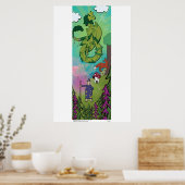 Poster - Draken in het Bos (Keuken)