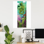 Poster - Draken in het Bos (Thuiskantoor)