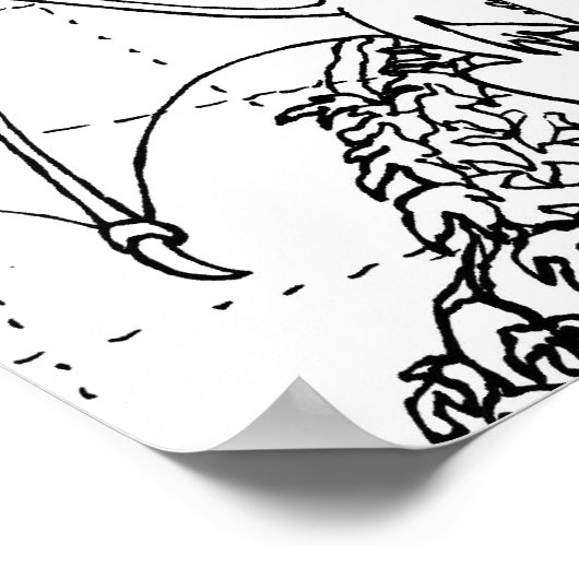 Poster - Drakenvleugels (Hoek)