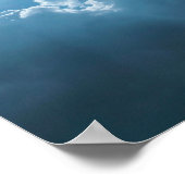 Poster-dramatisch zonlicht door wolken poster (Hoek)