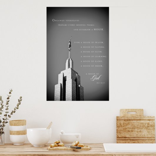 Poster - Draper Utah LDS Temple 2 (Keuken)