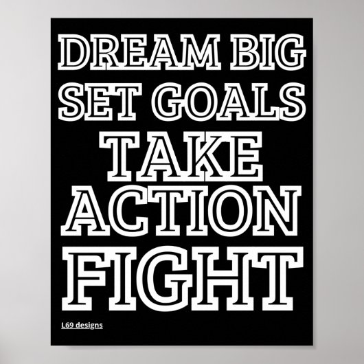 poster "DREAM BIG..." (Voorkant)