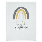 Poster, Dream, Rainbow, Inspiration, Wall decor Foto Afdruk (Voorkant)