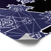 Poster: Driehoekfractie: blauwdruk van geometrie Poster (Hoek)