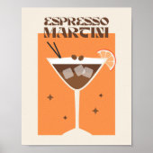 Poster drink Cocktail art Espresso martini (Voorkant)