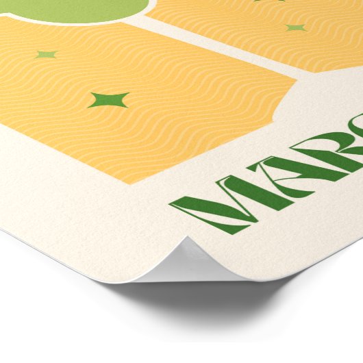 Poster drink Cocktail art Margarita (Hoek)