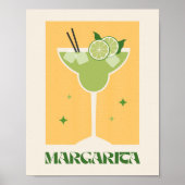 Poster drink Cocktail art Margarita (Voorkant)