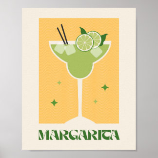 Poster drink Cocktail art Margarita