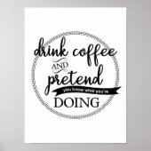 poster "Drink koffie" (Voorkant)