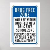 Poster drugsvrije schoolzone (Voorkant)