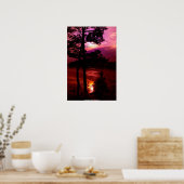 POSTER DSC_9022_sunset at Pease Reserve (Keuken)