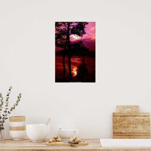 POSTER DSC_9022_sunset at Pease Reserve (Keuken)