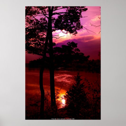 POSTER DSC_9022_sunset at Pease Reserve (Voorkant)