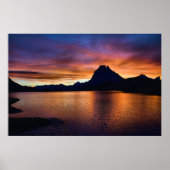 Poster du Pic du Midi d'Ossau au lever du jour (Voorkant)