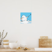 Poster Duck and Cloud Selfie Cartoon (Keuken)