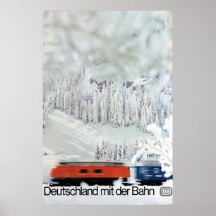 Poster Duitse Spoorwegen -Duitsland per trein- Deu