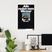 Poster Duitse Spoorwegen Iedereen heeft het erover (Thuiskantoor)