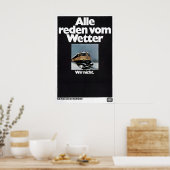 Poster Duitse Spoorwegen Iedereen heeft het erover (Keuken)