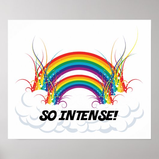 POSTER - DUS INTENSIEF DUBBELE RAINBOW (Voorkant)