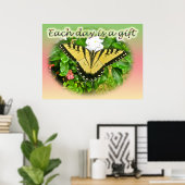 Poster Eastern Tiger Swallowtail Butterfly (Thuiskantoor)