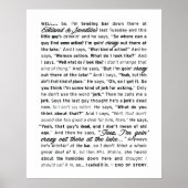 poster "Ecklund & Swedlin" (Wit) (Voorkant)