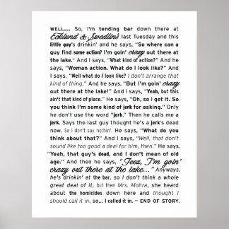 poster "Ecklund & Swedlin" (Wit)