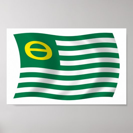 Poster Ecology Movement Flag Print (Voorkant)