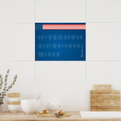 Poster Econo USA Grondwet Amerikaanse Vlag (Keuken)