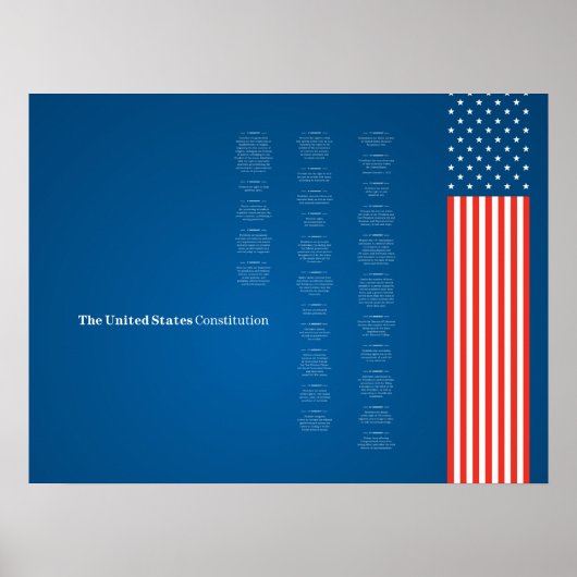Poster Econo USA Obstiution American Flag (Voorkant)