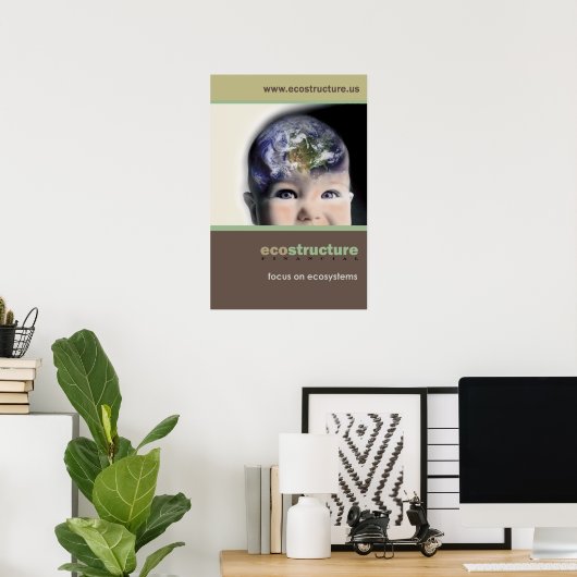 Poster Ecostructuur 24x36 (Thuiskantoor)