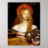 Poster Edward Burne-Jones _ Jeune Femme (Voorkant)