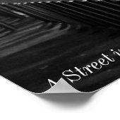 Poster: Een straat in Milaan, Italië Poster (Hoek)