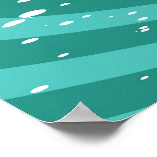 Poster Een verlate kerstillustratie (Hoek)