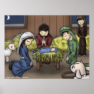 poster "Eerste Kerstmis"