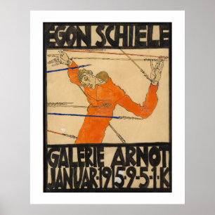 POSTER : EGON SCHIELE : 1914 - 1915