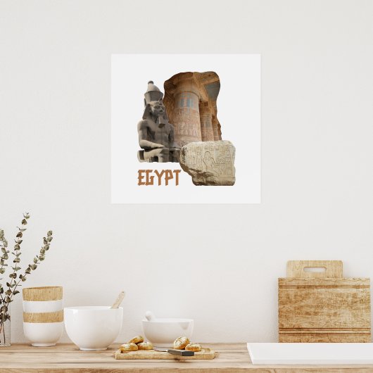 POSTER EGYPT-fotocollage (Keuken)