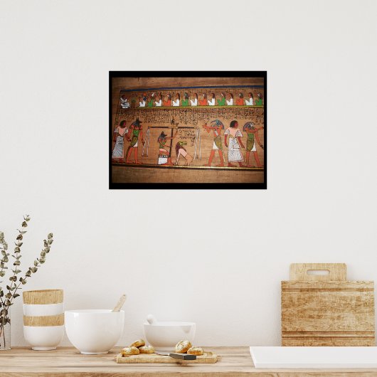 Poster Egypte-Hieroglyphs (Keuken)