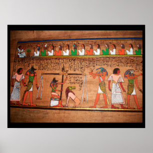 Poster Egypte-Hieroglyphs