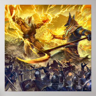 Poster Egyptische goden