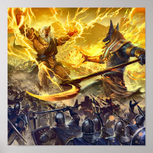 Poster Egyptische goden (Voorkant)