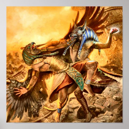 Poster Egyptische goden (Voorkant)