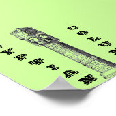 Poster Egyptische Kolom (Hoek)