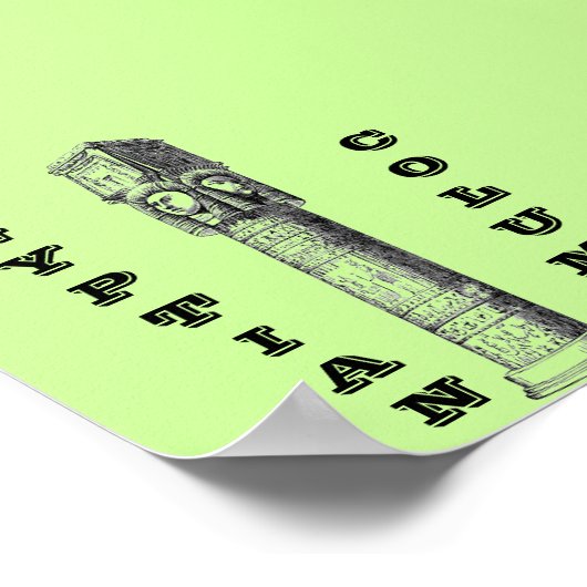 Poster Egyptische Kolom (Hoek)