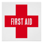Poster - EHBO Rode Kruis (Voorkant)
